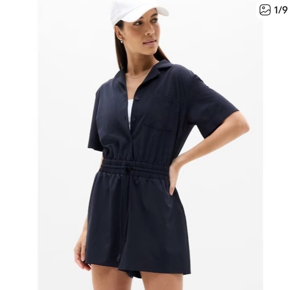 Athleta Navy Romper